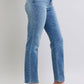 Judy Blue Full Size Wash Thermal Straight Jeans with Pockets