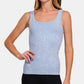 Zenana Ribbed Scoop Neck Tank