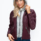 YMI Faux Layered Double-Zipper Jacket with Fuzzy Hood