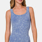 Zenana Ribbed Scoop Neck Tank