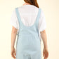 VERY J Adjustable Waist Suspender Overalls with Pockets