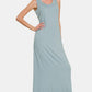 Zenana Scoop Neck Wide Strap Tank Dress