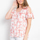 Be Stage Foral Cold Shoulder Top