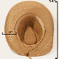 Fame Rope Strap Straw Braided Hat