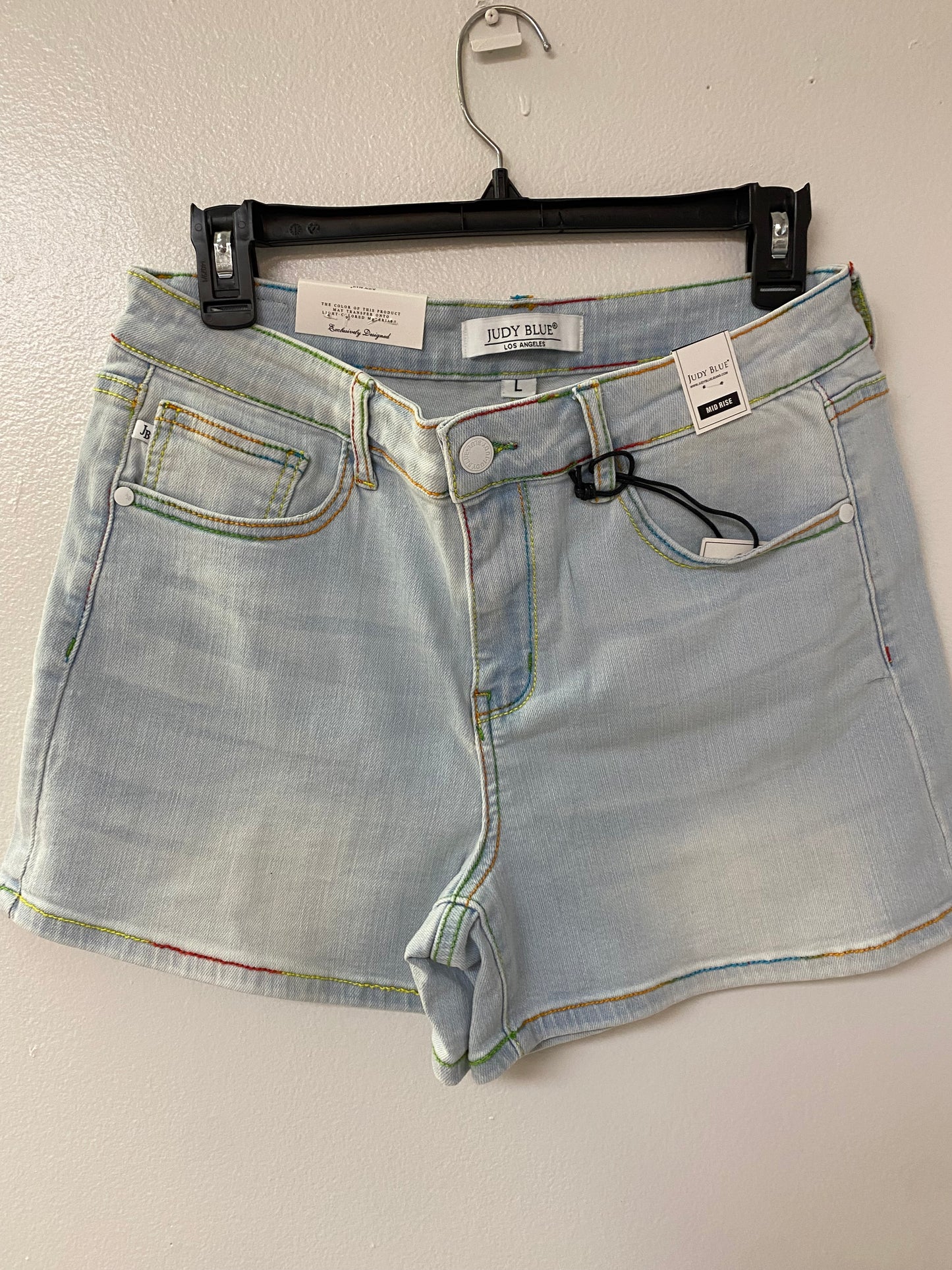 Judy Blue Shorts with Colorful stitching