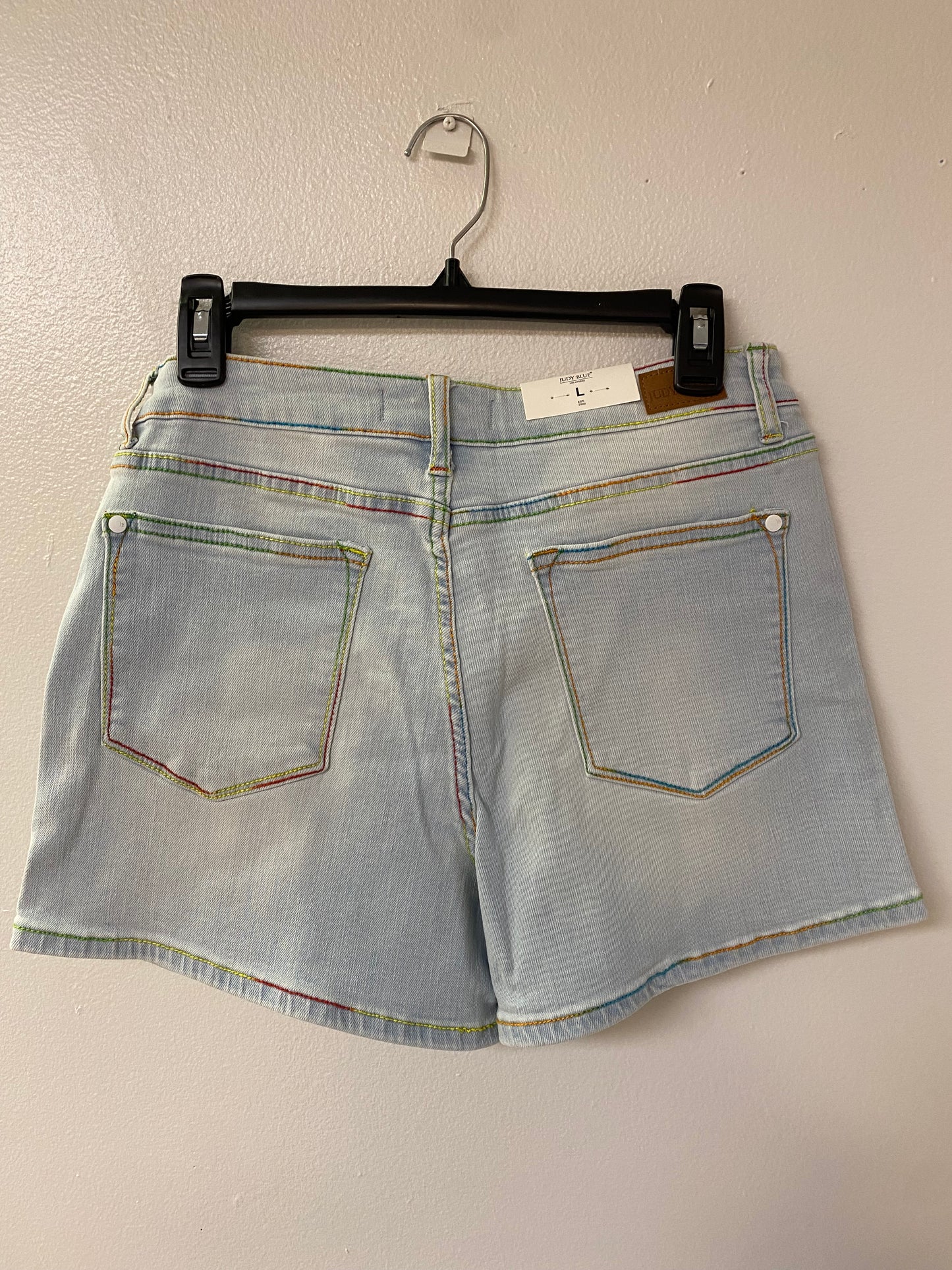 Judy Blue Shorts with Colorful stitching