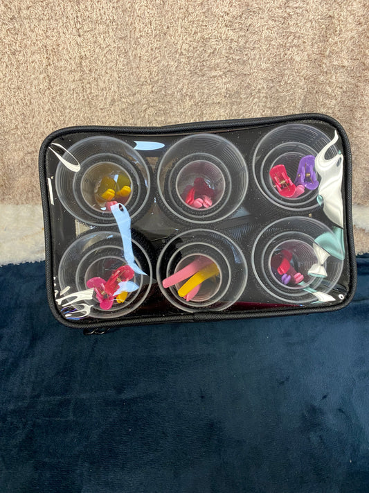 Hair roller set with clips