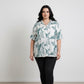 Tropical short sleeve button down shirt