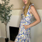 Pastel floral skater dress