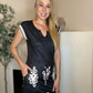 Black and white casual dress