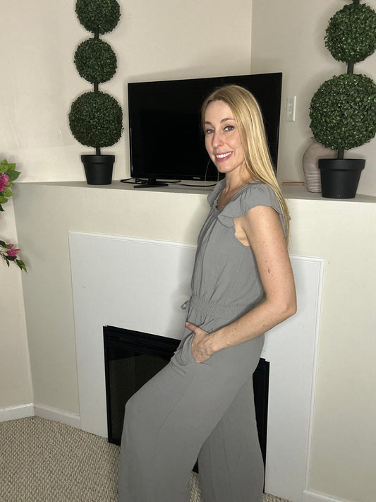 Light grey jumpsuit
