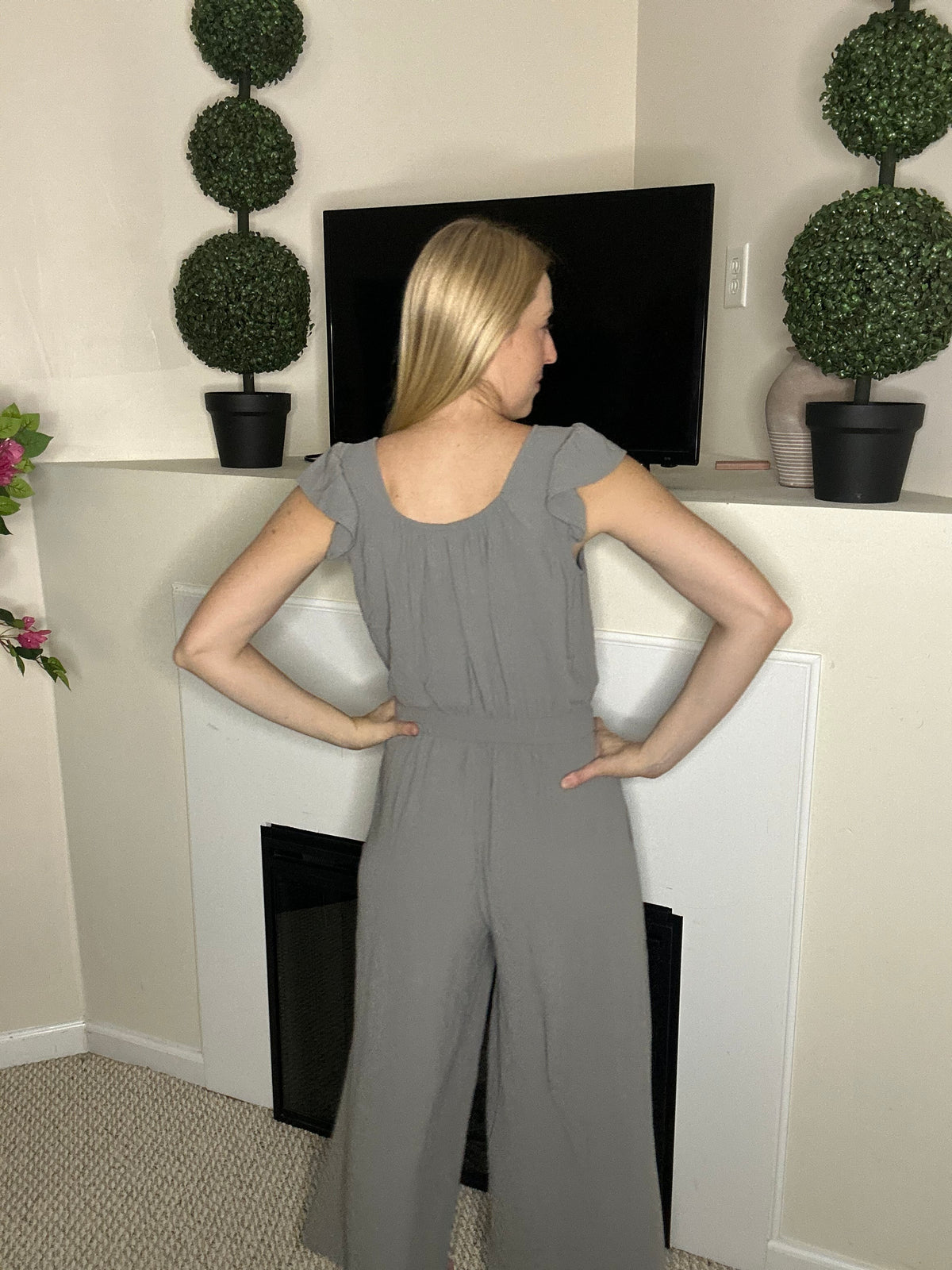 Light grey jumpsuit