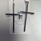Large cross earrings