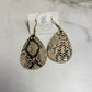 Snake print style earrings