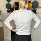 Argyle collared sweater with quarter zip