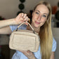 Beige mini hand bag