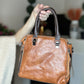 4 in 1 brown faux leather purse