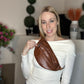 Brown faux leather Fanny pack