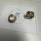Small hoop earrings with bling