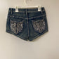 Womens sparkly short shorts