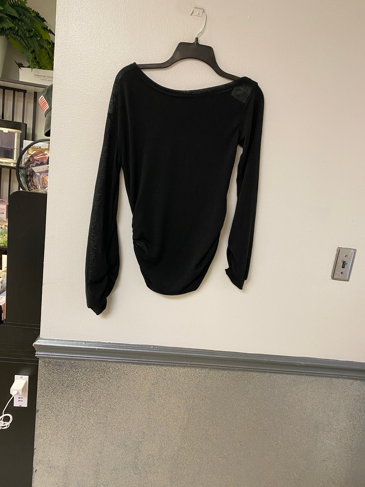 Elegant long sleeve sheer top