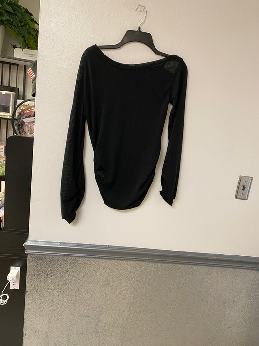 Elegant long sleeve sheer top