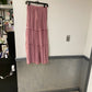 Tiered pink maxi skirt