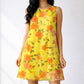 Yellow floral oversized sundress
