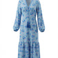 Sunny spirit Long sleeve floral maxi dress