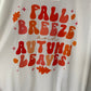 Fall breeze autumn leaves tee
