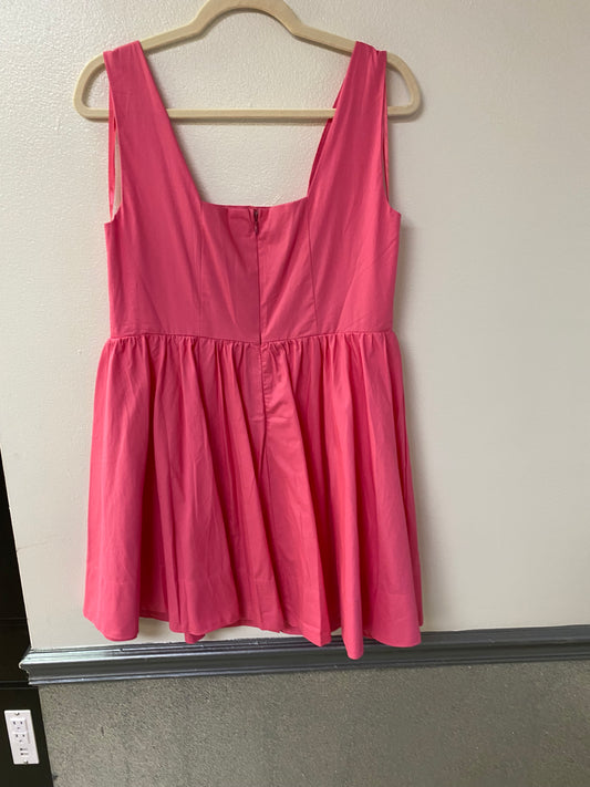 In the beginning mini pink dress