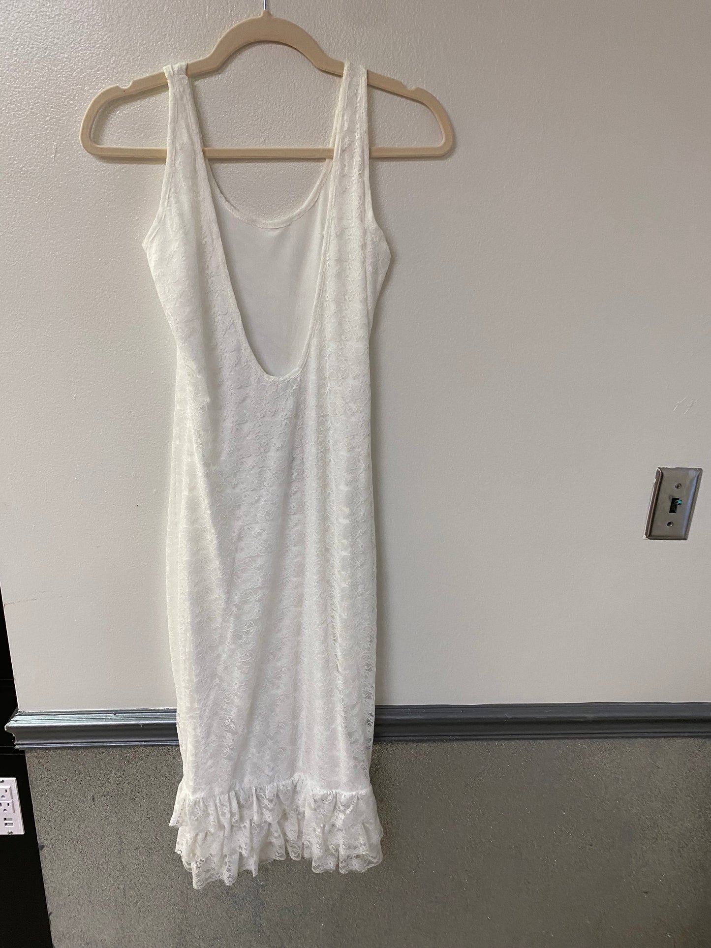Hidden White Lace Dress