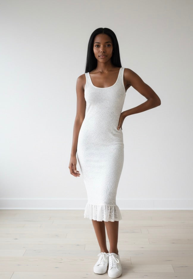 Hidden White Lace Dress