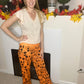 Orange Halloween lounge pants