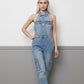 Timing Denim Halter Jumpsuit