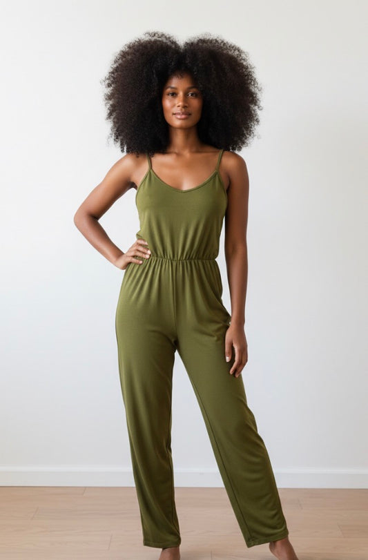Capella olive green jumpsuit