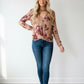 ODDI floral long sleeve blouse