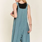 ADORA Knotted Wide Strap Wide Leg Overalls