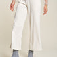 Davi & Dani Wide Leg Mid-Rise Pants