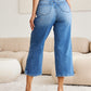 Judy Blue Full Size Braid Side Detail Wide Leg Jeans