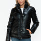 YMI Pocketed Zip Up Turtleneck Puffer Jacket