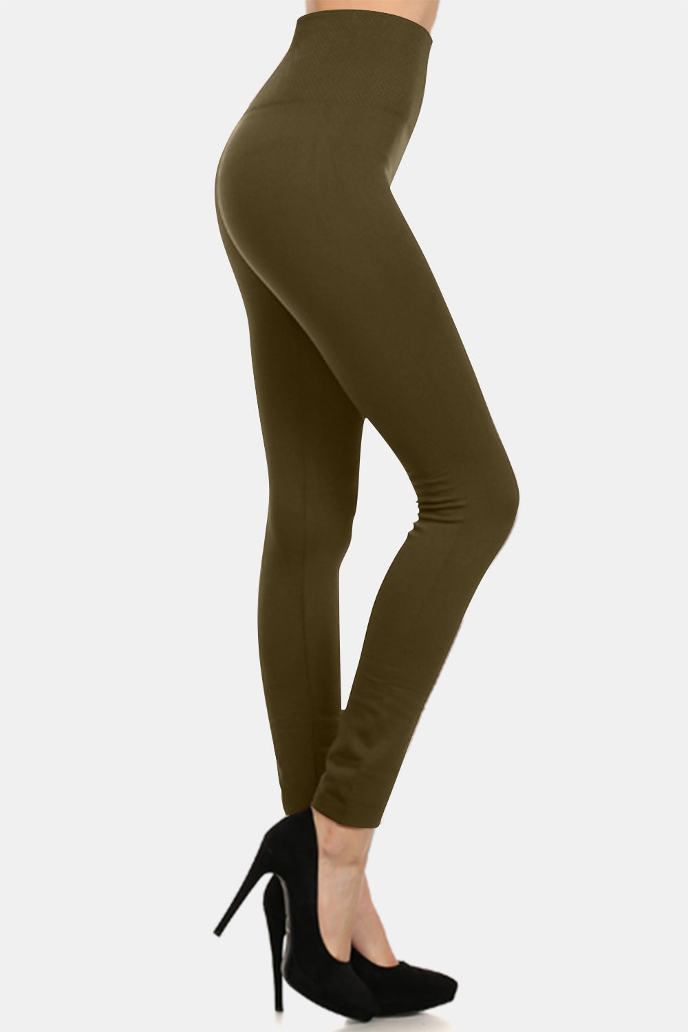 Yelete Seamless High Waist Fleece Leggings