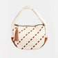 Fame Tassel Detail Weave Semi Circle Bag
