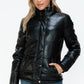 YMI Pocketed Zip Up Turtleneck Puffer Jacket