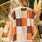 BiBi Color Block Checkered Sweater Vest