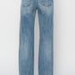RISEN Full Size High Waist Distressed Wide Leg Jeans