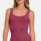 Zenana Ribbed Scoop Neck Tank