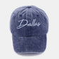 Zenana Washed DALLAS Embroidered Baseball Cap