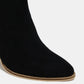 Beast Fashion Suede Point Toe Ankle Booties