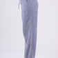 VERY J Washed Woven Crinkle Gauze Drawstring Cargo Pants